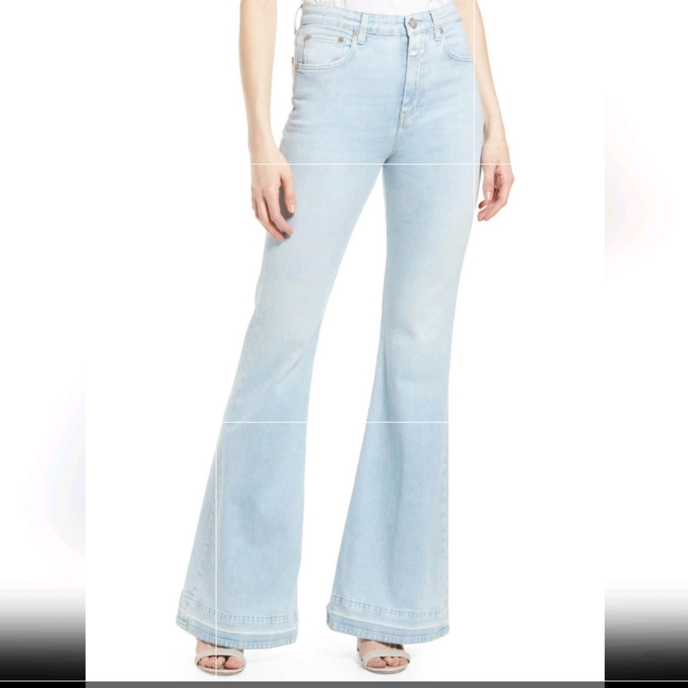 NEW velvet heart flare bottom lightweight Tencel Pants/Size 27